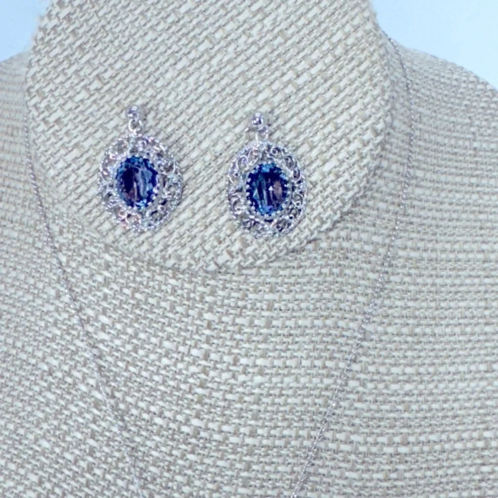 VTG sterling and amethyst set - Picture 4 of 10